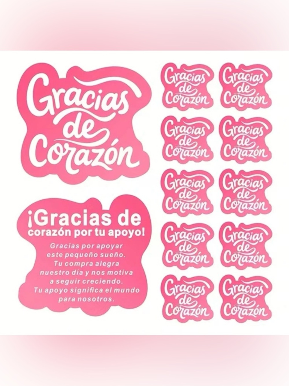 🌈 "Gracias de Corazón" Cards